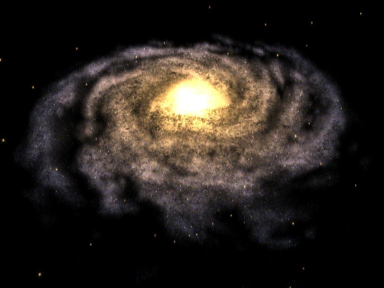 Rendered 3D view of our galaxy