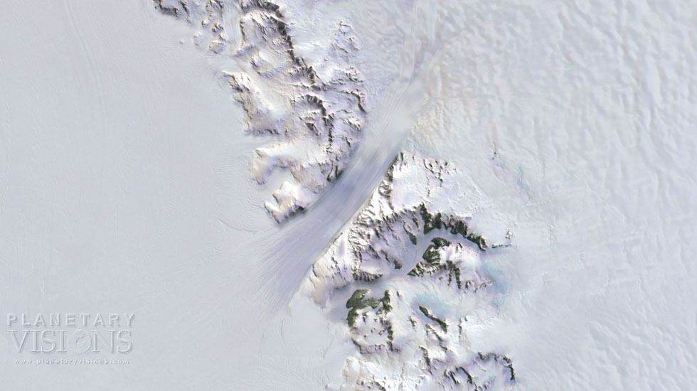 Byrd Glacier - Satellite Imagemap 250m Antarctica
