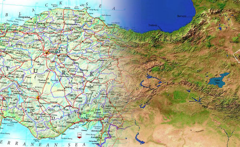 Great World Atlas - composite image showing styles